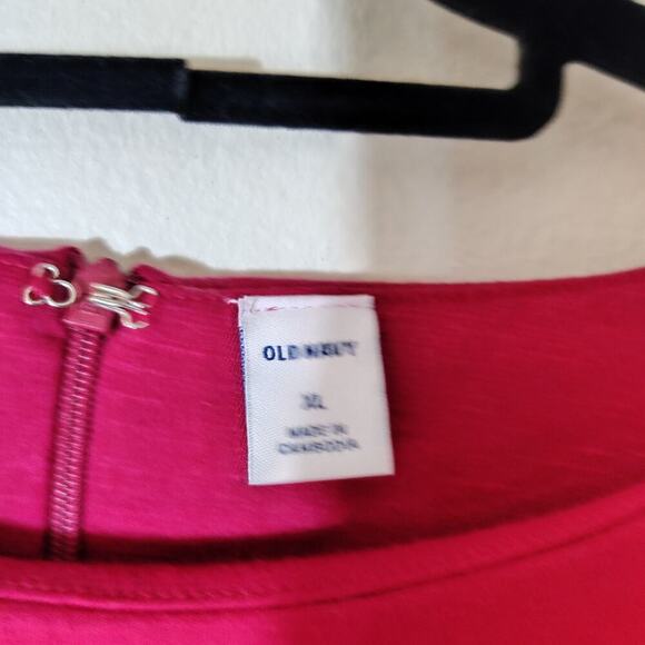 Old Navy Ponte-Knit 3/4-Sleeve Sheath Dress XL in Solid Red Fall Career Wear - Picture 6 of 6